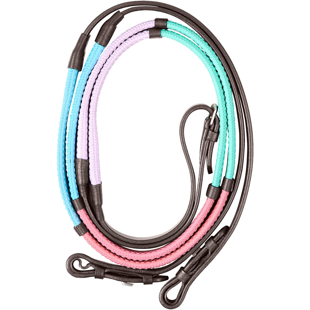2026 Dublin Pastel Rainbow Reins 1031511 - Brown / Multi